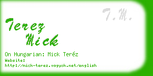 terez mick business card